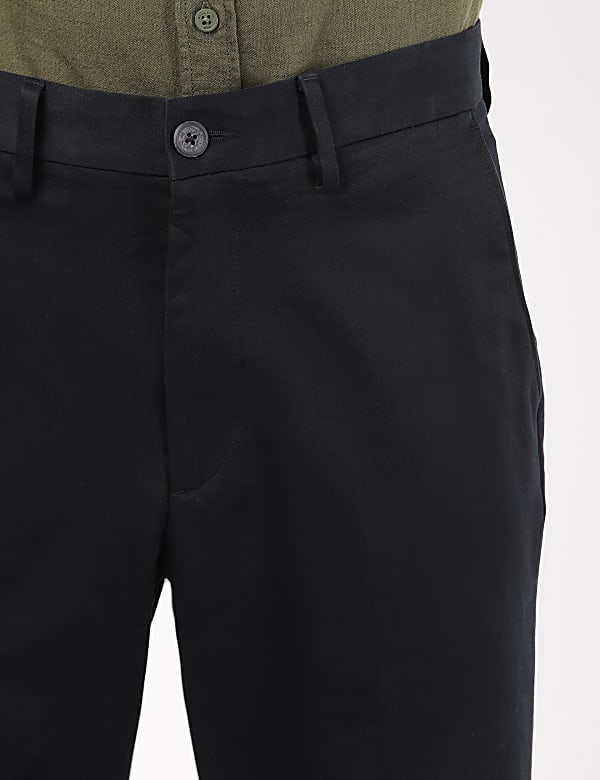Cotton Mix Plain Regular Fit Trouser