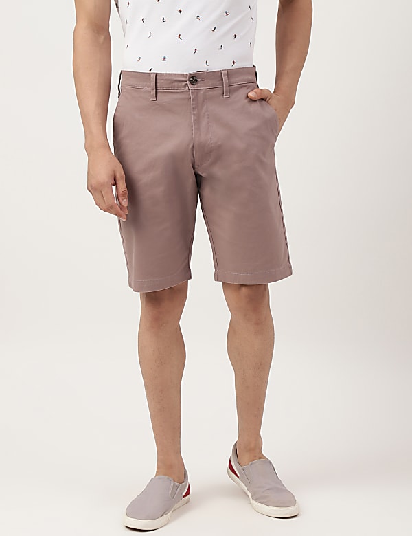 (Cotton Blend) Regular Fit Shorts