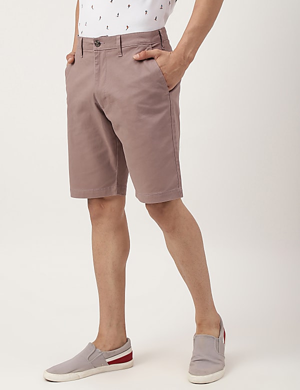 (Cotton Blend) Regular Fit Shorts