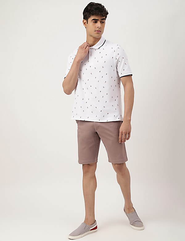 (Cotton Blend) Regular Fit Shorts
