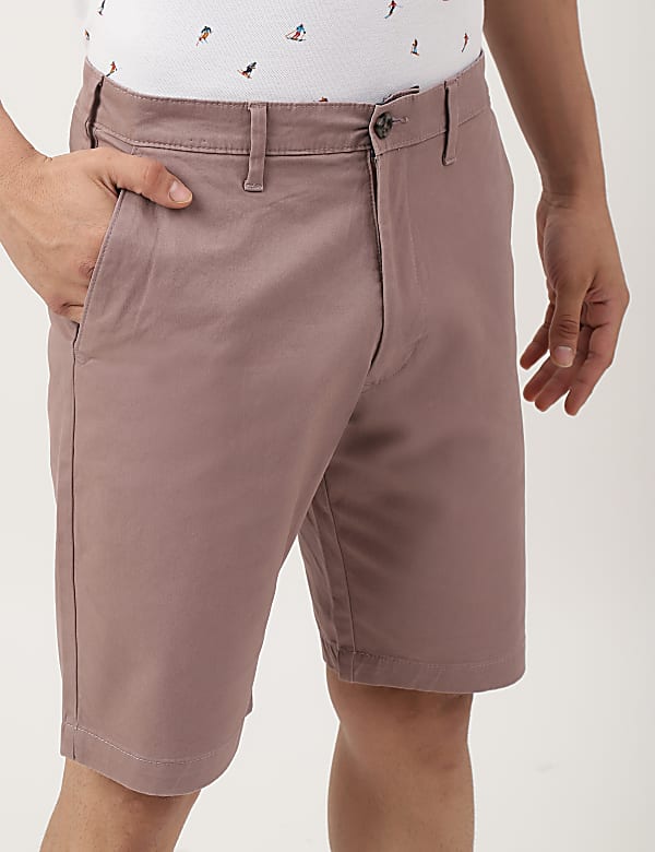 (Cotton Blend) Regular Fit Shorts