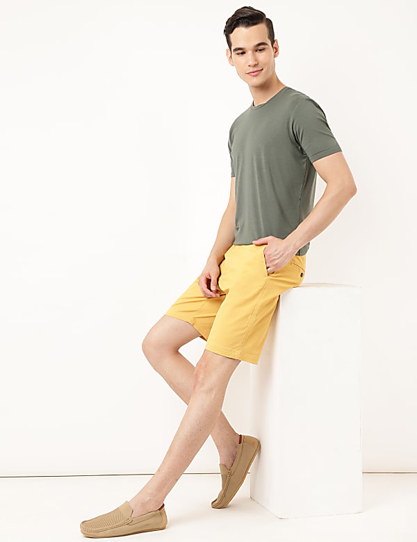 (Cotton Blend) Regular Fit Shorts