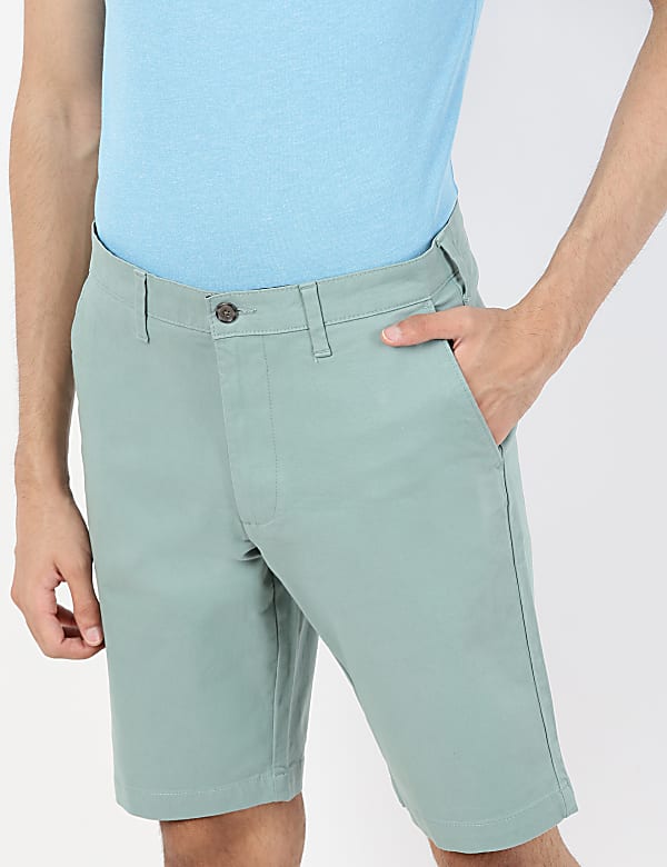 (Cotton Blend) Regular Fit Shorts