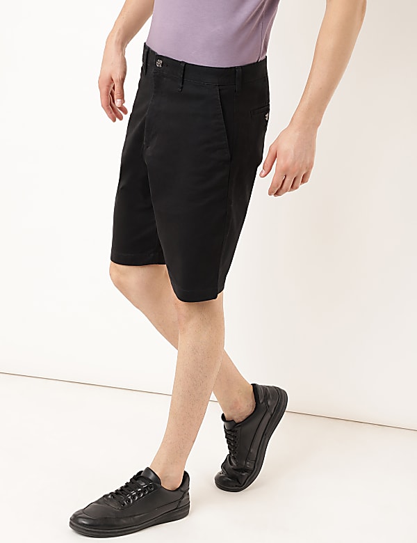 (Cotton Blend) Regular Fit Shorts
