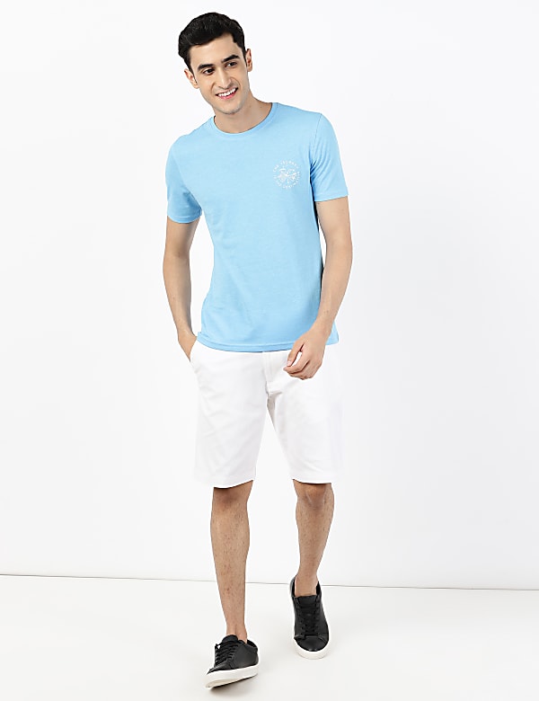 (Cotton Blend) Regular Fit Shorts