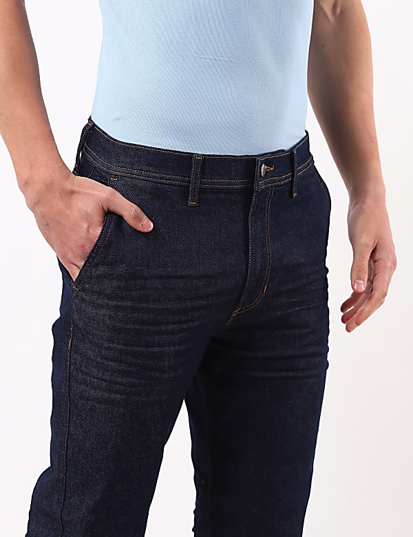 Straight Fit Cross Pkt Jeans