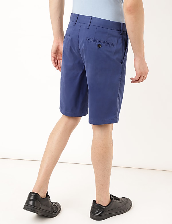 Cotton Mix Plain Regular Fit Shorts