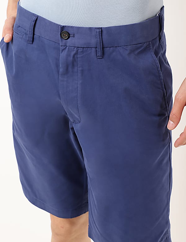 Cotton Mix Plain Regular Fit Shorts