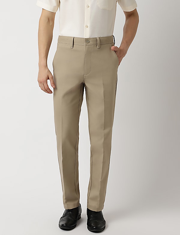 Cotton Rich Plain Chinos