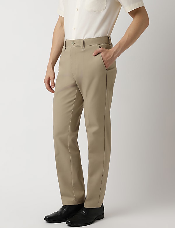 Cotton Rich Plain Chinos