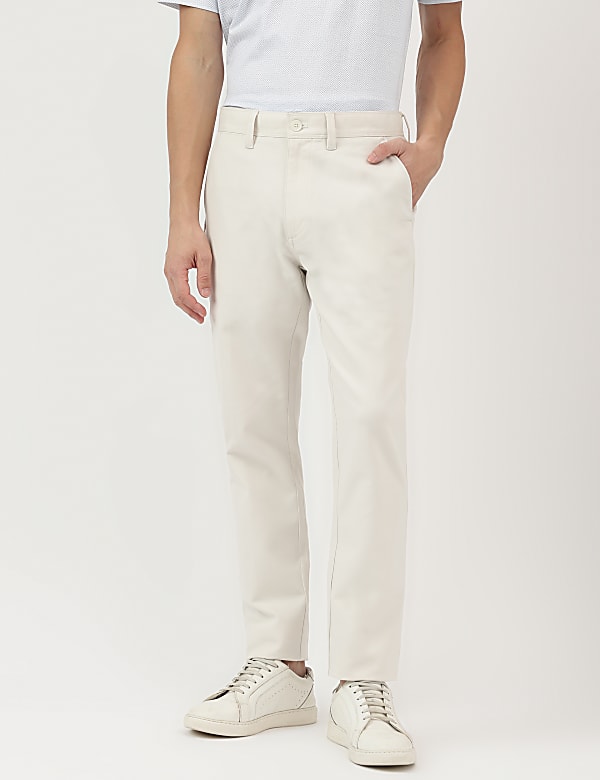 Slim Fit Plain Chinos