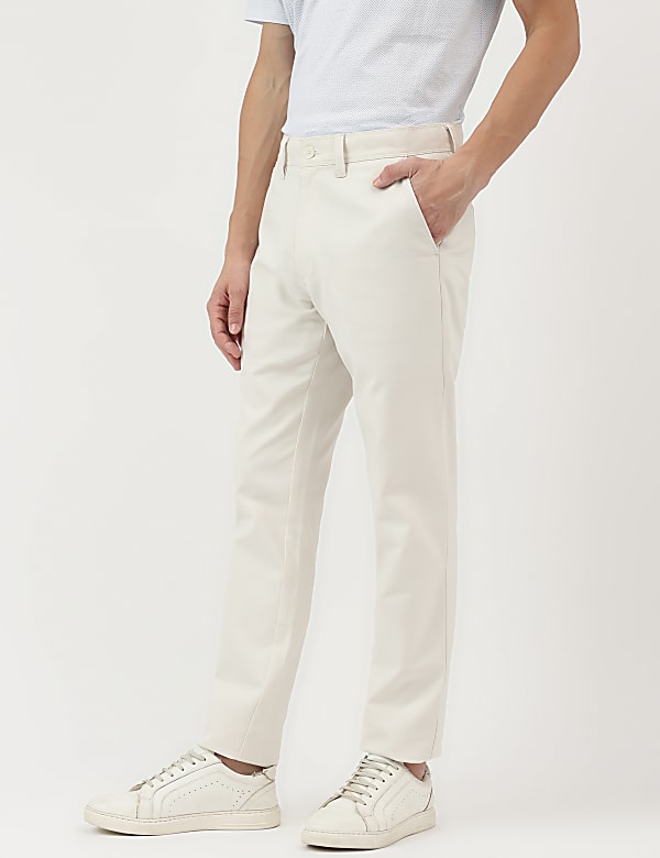 Slim Fit Plain Chinos