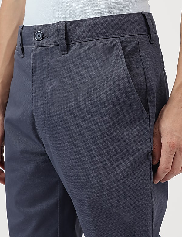 Regular Fit Pure Cotton  Plain Chinos