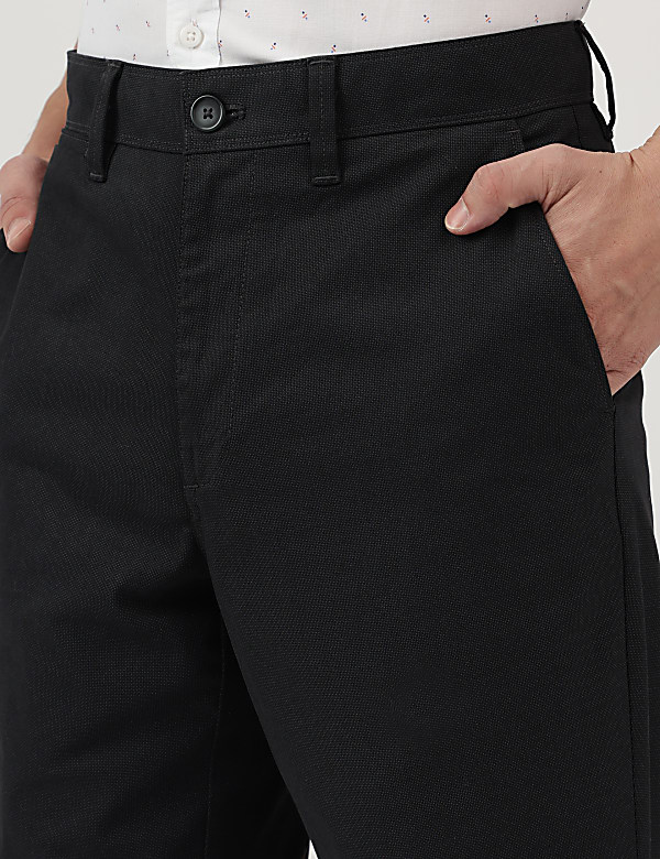 Regular Fit Pure Cotton  Plain Chinos
