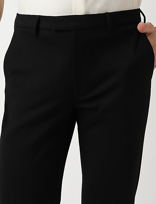 Slim Fit Plain Formal Trousers