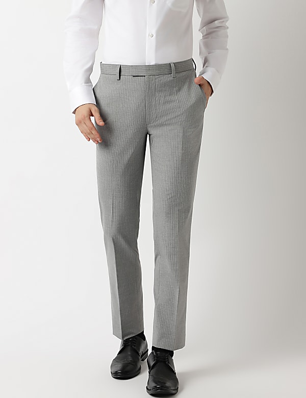 Slim Fit Striped Trousers