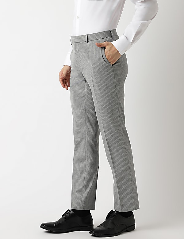 Slim Fit Striped Trousers