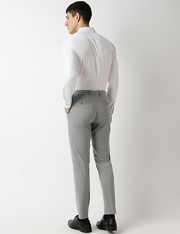 Slim Fit Striped Trousers