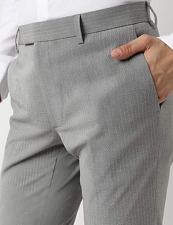 Slim Fit Striped Trousers