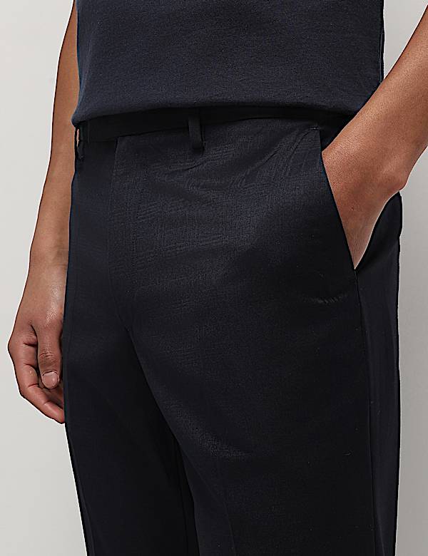 Mid Waist Slim Fit Trousers
