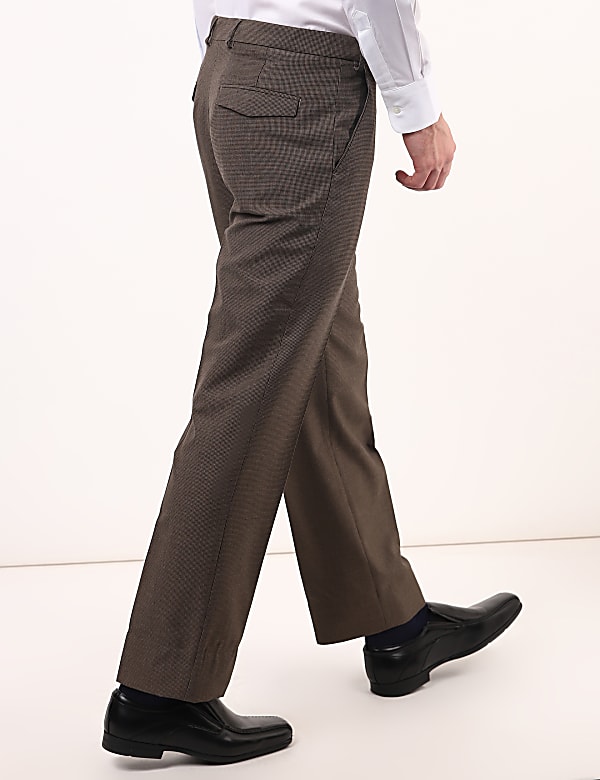 Poly Viscose Self Design Regular Fit Trouser