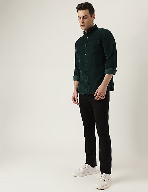 Pure Cotton Button Down Collar Shirt