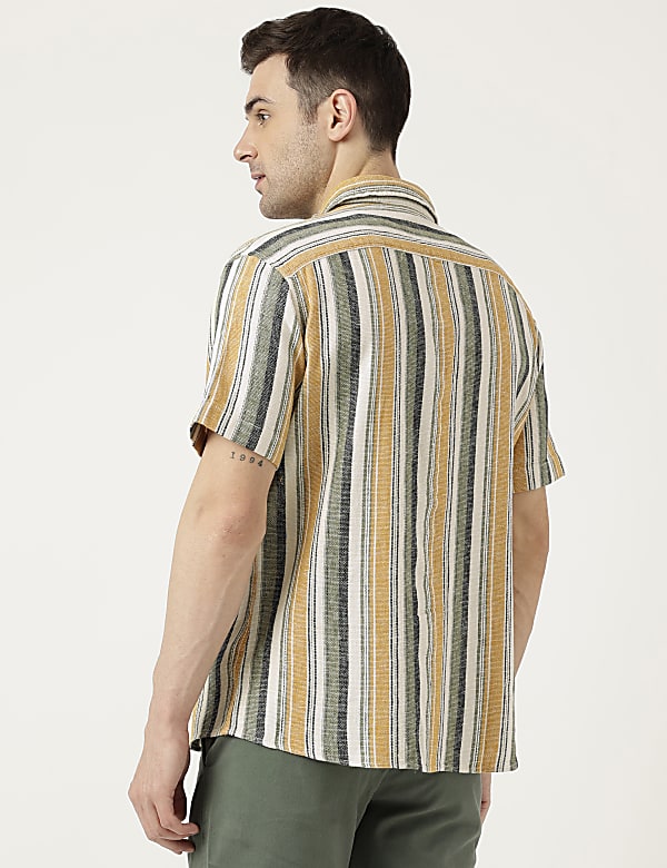 Relaxed Fit Solid Half Sleeves Shirt
