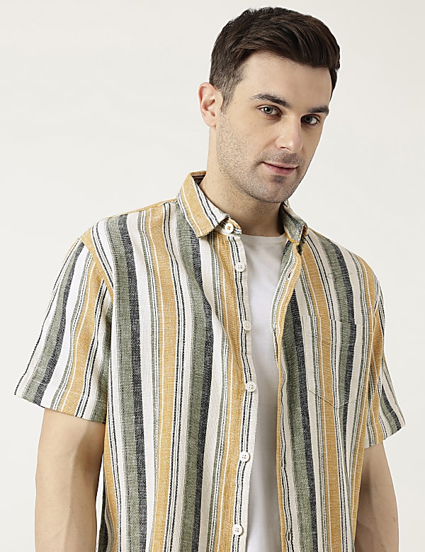 Marks and spencer half sleeve shirts on sale
