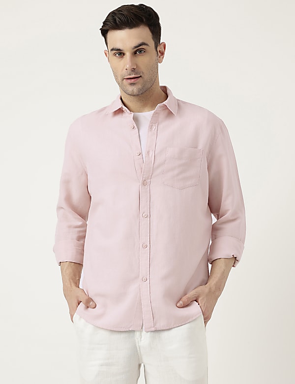 Relaxed Fit Solid Full Sleeves Shirt