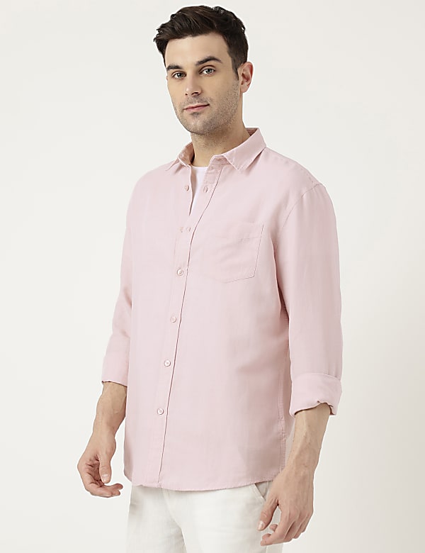 Relaxed Fit Solid Full Sleeves Shirt