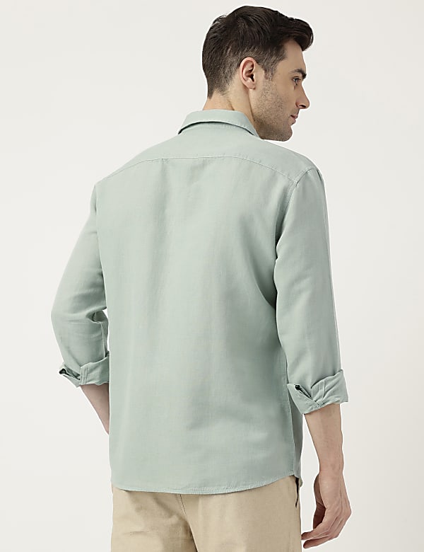 Relaxed Fit Solid Full Sleeves Shirt
