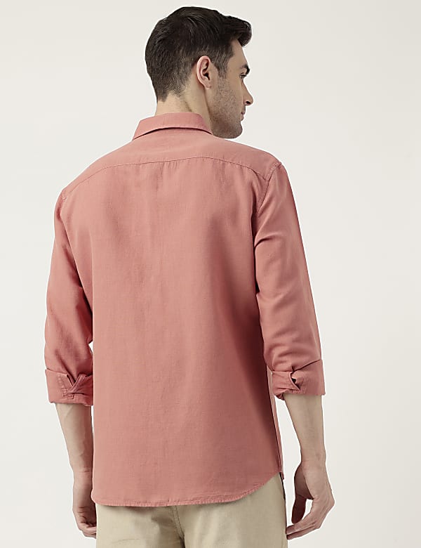 Relaxed Fit Solid Full Sleeves Shirt