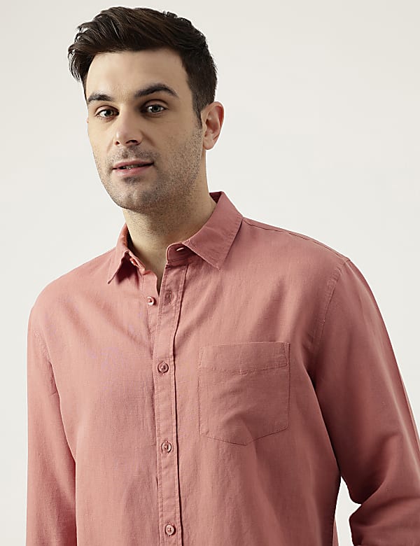 Relaxed Fit Solid Full Sleeves Shirt