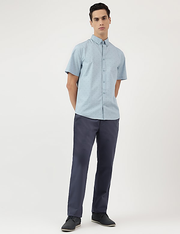 Pure Cotton Button Down Collar Shirt