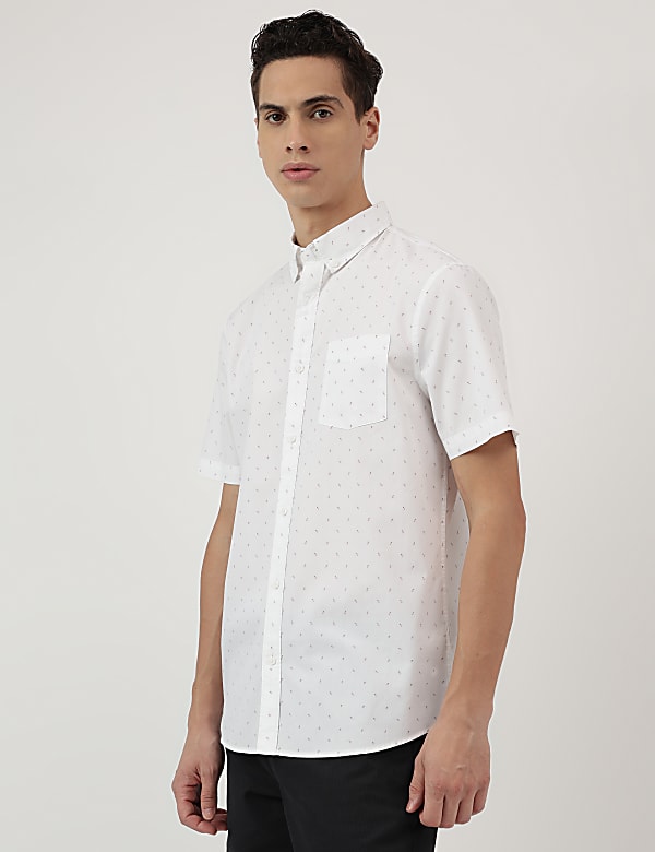 Pure Cotton Button Down Collar Shirt