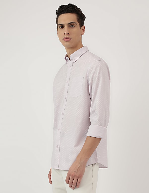 Pure Cotton Button Down Collar Shirt