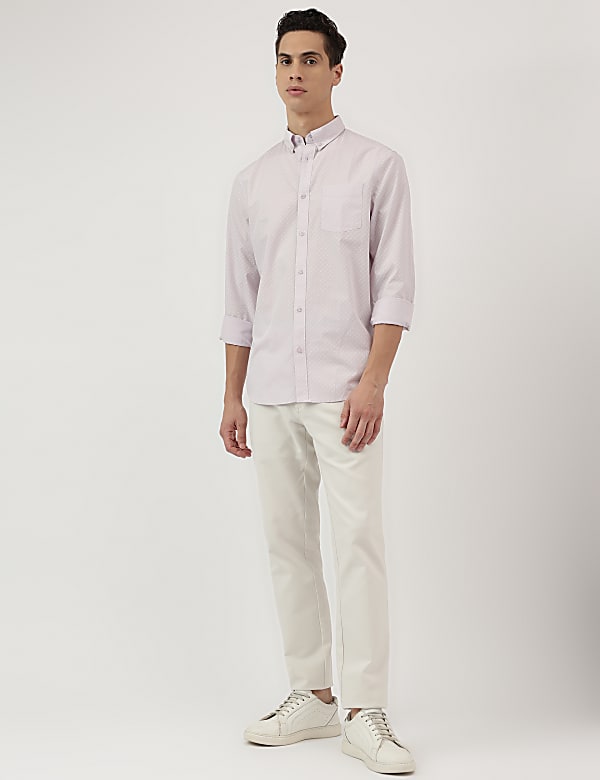 Pure Cotton Button Down Collar Shirt