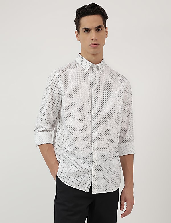 Pure Cotton Button Down Collar Shirt