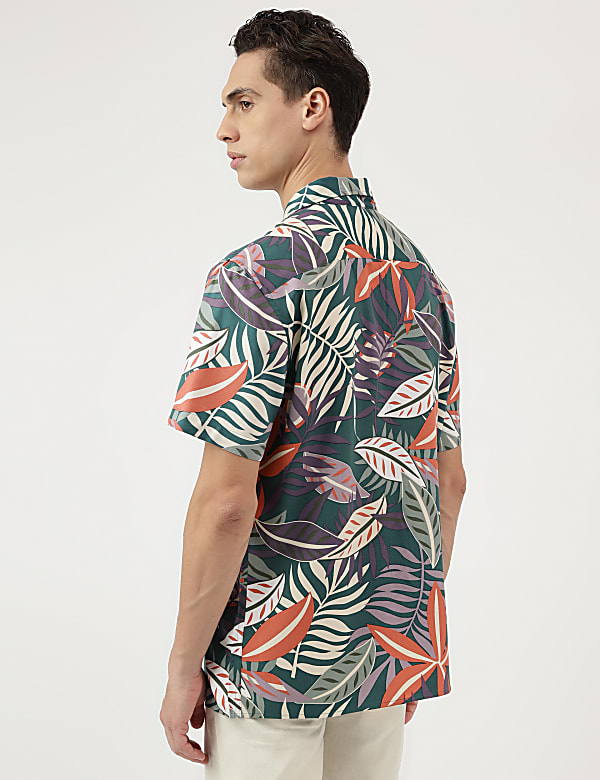 Pure Viscose Tropical Cuban Collar Shirt