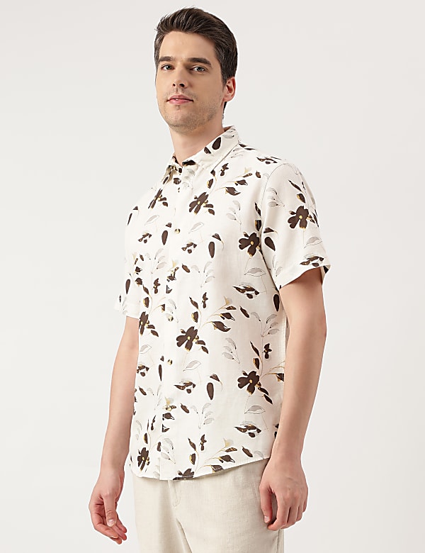 Relaxed Fit Spread Collar Shirt