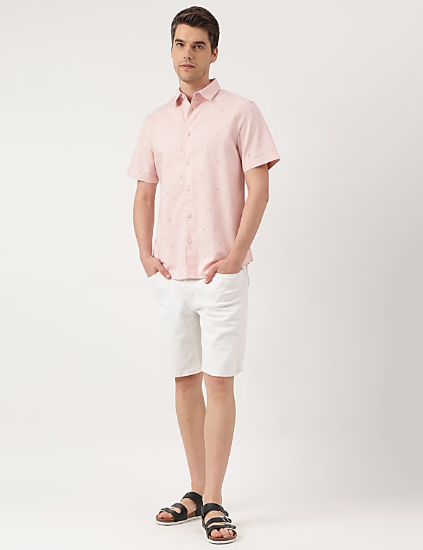 Pure Cotton Ditsy Print Shirt