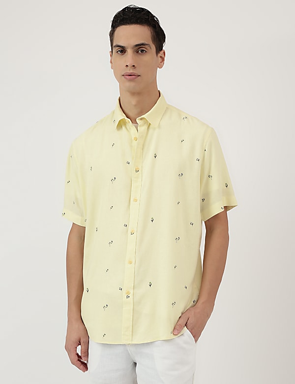 Buy Relaxed Fit Spread Collar Shirt at Marks & Spencer