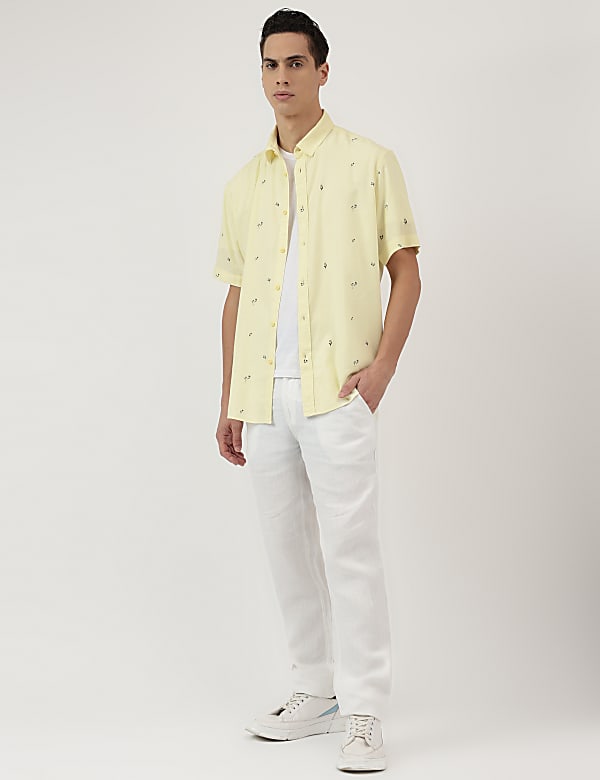 Relaxed Fit Spread Collar Shirt