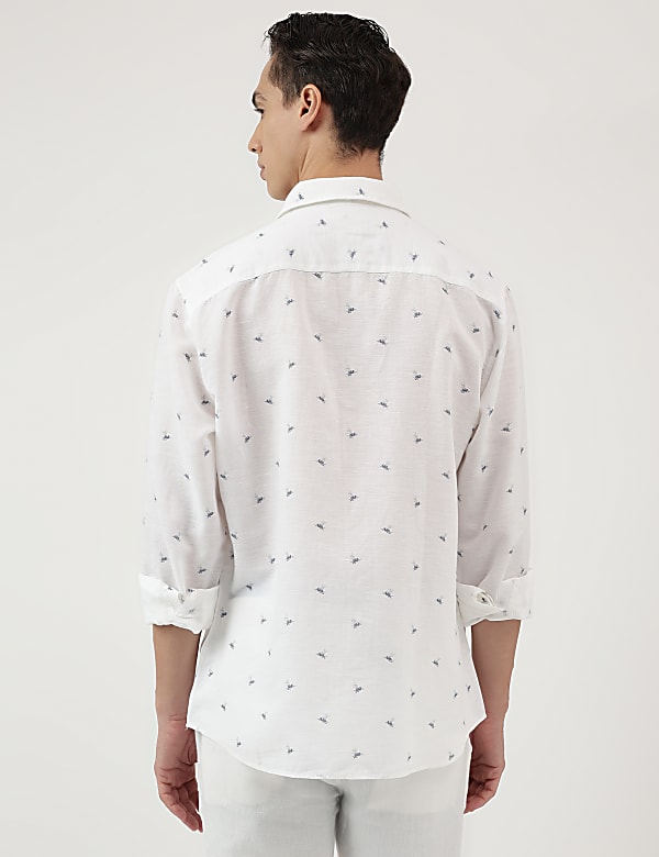 Relaxed Fit Spread Collar Shirt