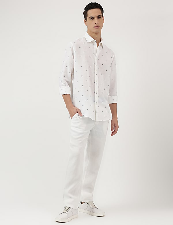 Relaxed Fit Spread Collar Shirt