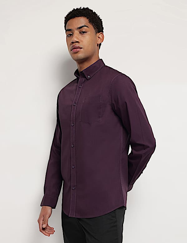 Pure Cotton Button Down Collar Shirt
