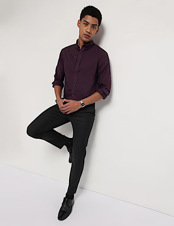 Pure Cotton Button Down Collar Shirt