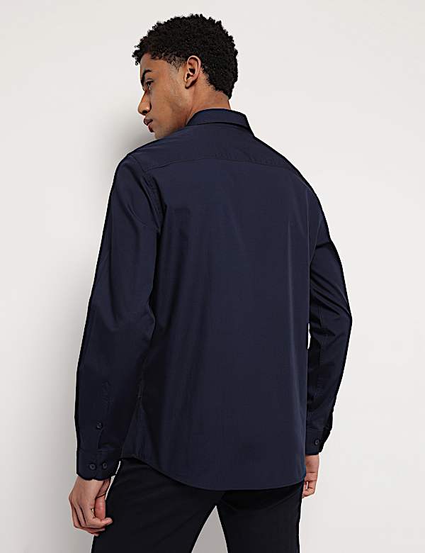 Pure Cotton Button Down Collar Shirt