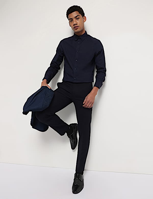 Pure Cotton Button Down Collar Shirt