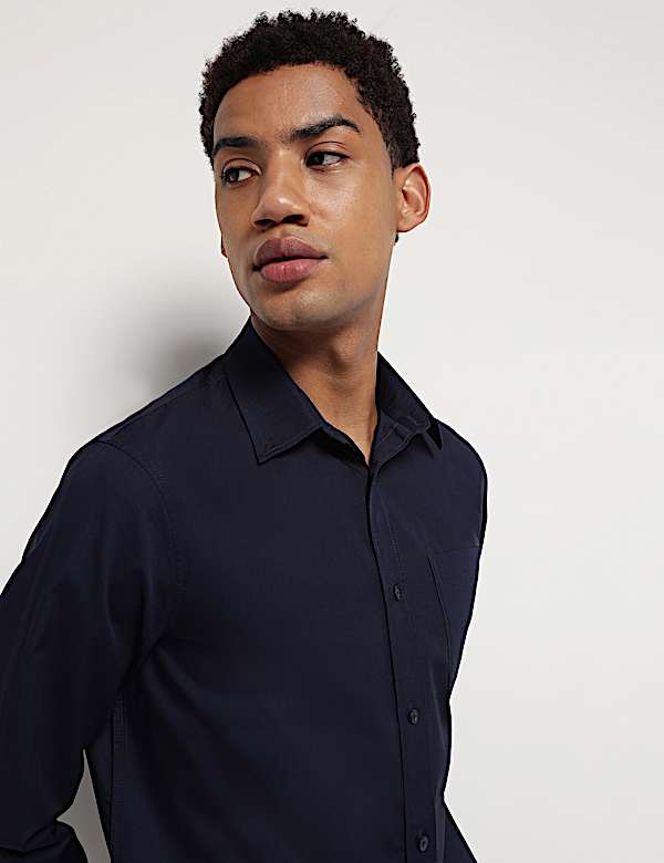 Pure Cotton Button Down Collar Shirt